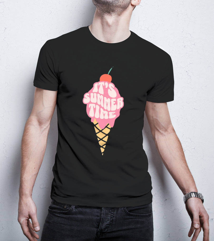 It’s Summer Time Cherry Ice Cream Cone T-Shirt