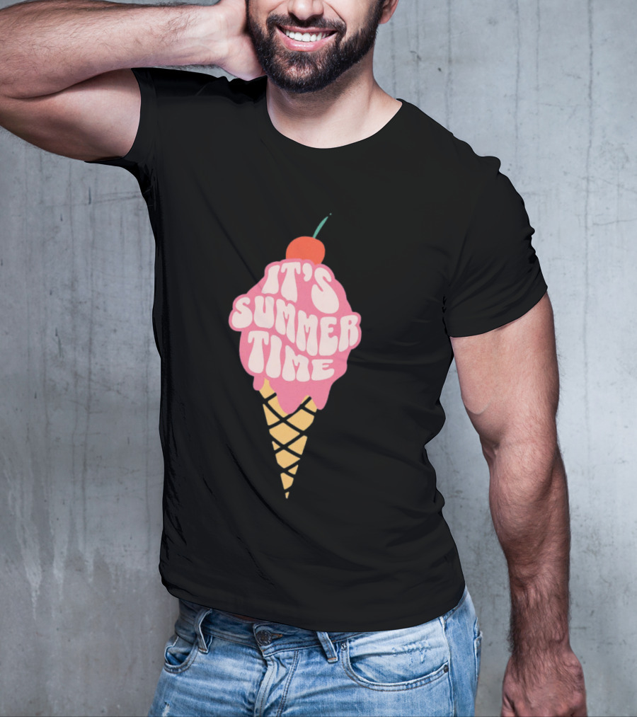 It’s Summer Time Cherry Ice Cream Cone T-Shirt