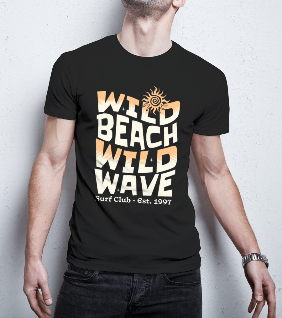 Wild Beach Wild Wave Surf Club Est. 1997 Vintage T-Shirt