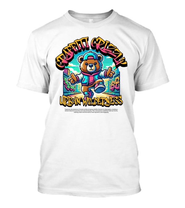 GRAFFITI GRIZZLY URBAN WILDERNESS T-Shirt