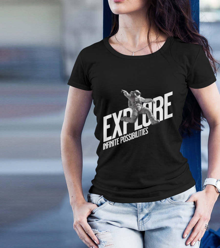 Explore Infinite Possibilities Astronaut T-Shirt