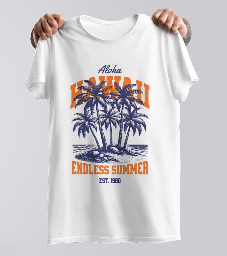 Aloha Hawaii Endless Summer Est 1980 Vintage T-Shirt