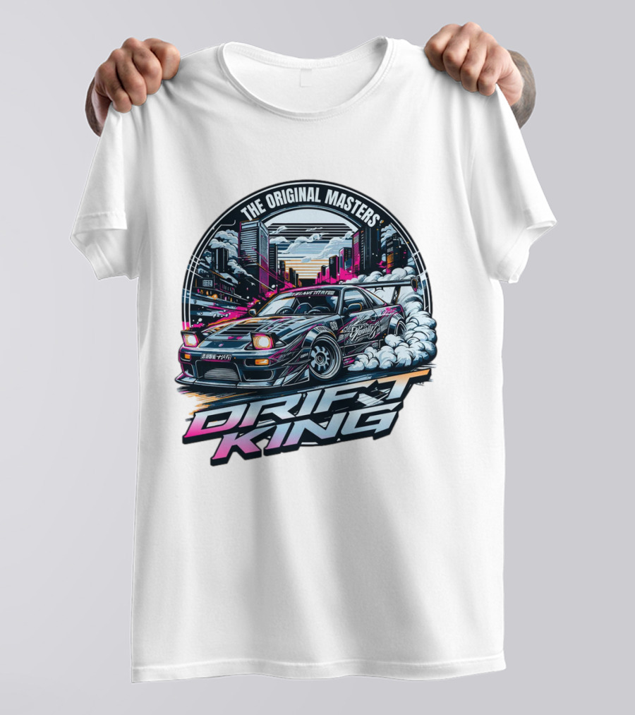 The Original Masters Drift King Vintage Street Racing Car Scene T-Shirt