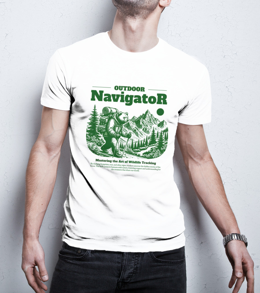 OUTDOOR Navigator Mastering The Art Of Wildlife Tracking T-Shirt