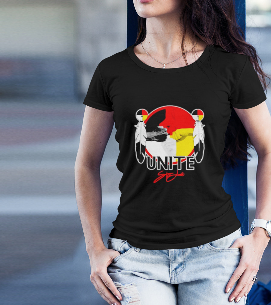 Unite Strong With Native American Symbols T-Shirt