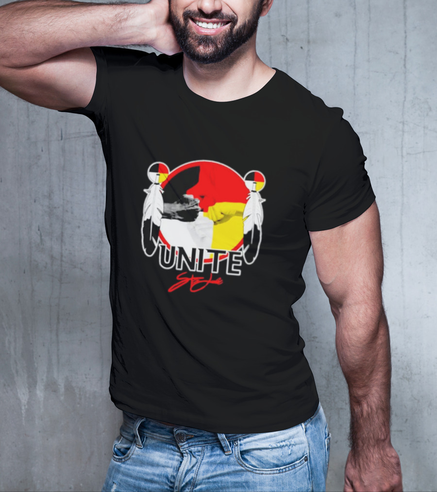 Unite Strong With Native American Symbols T-Shirt
