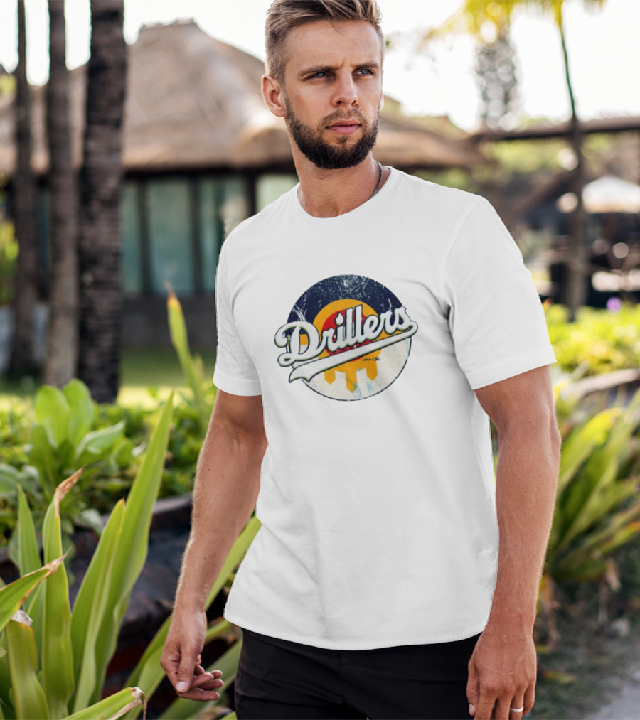 Drillers Retro Circle Logo T-Shirt