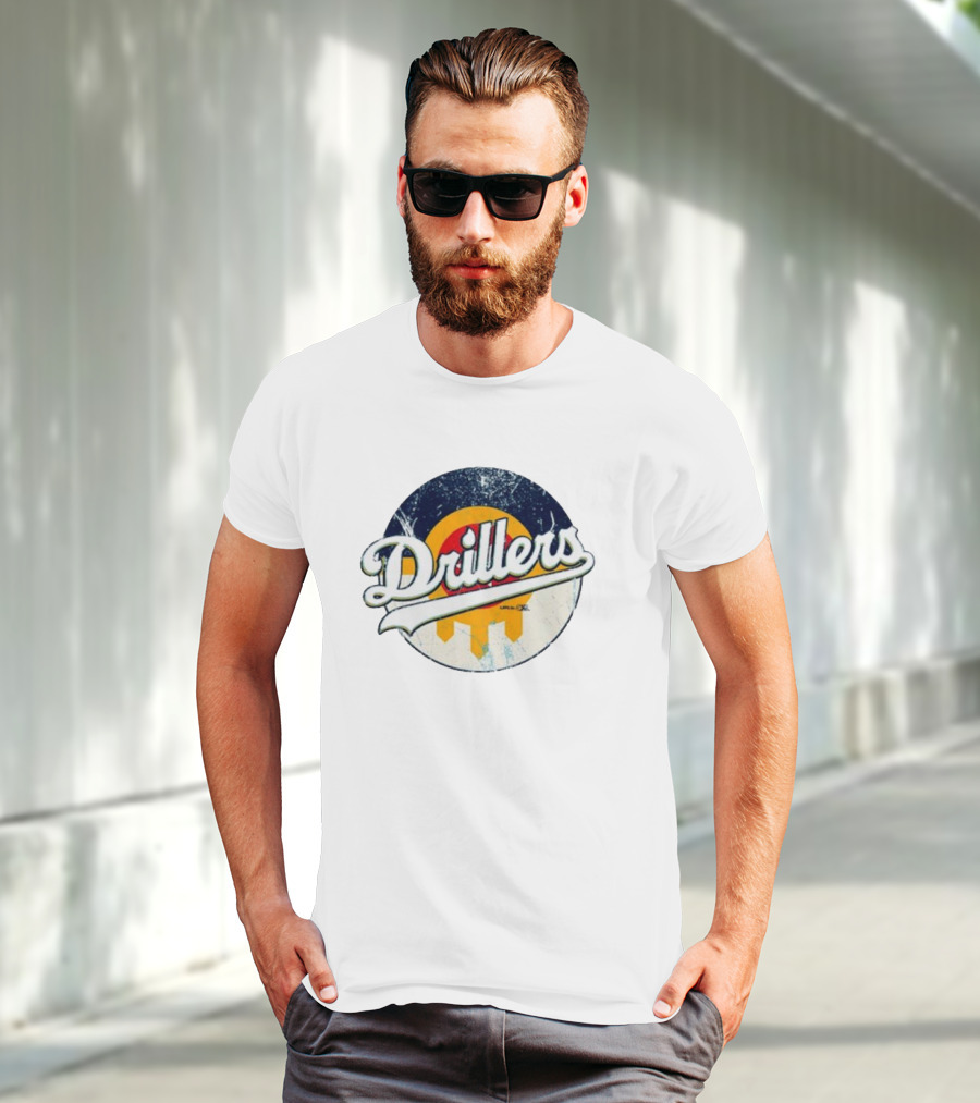 Drillers Retro Circle Logo T-Shirt