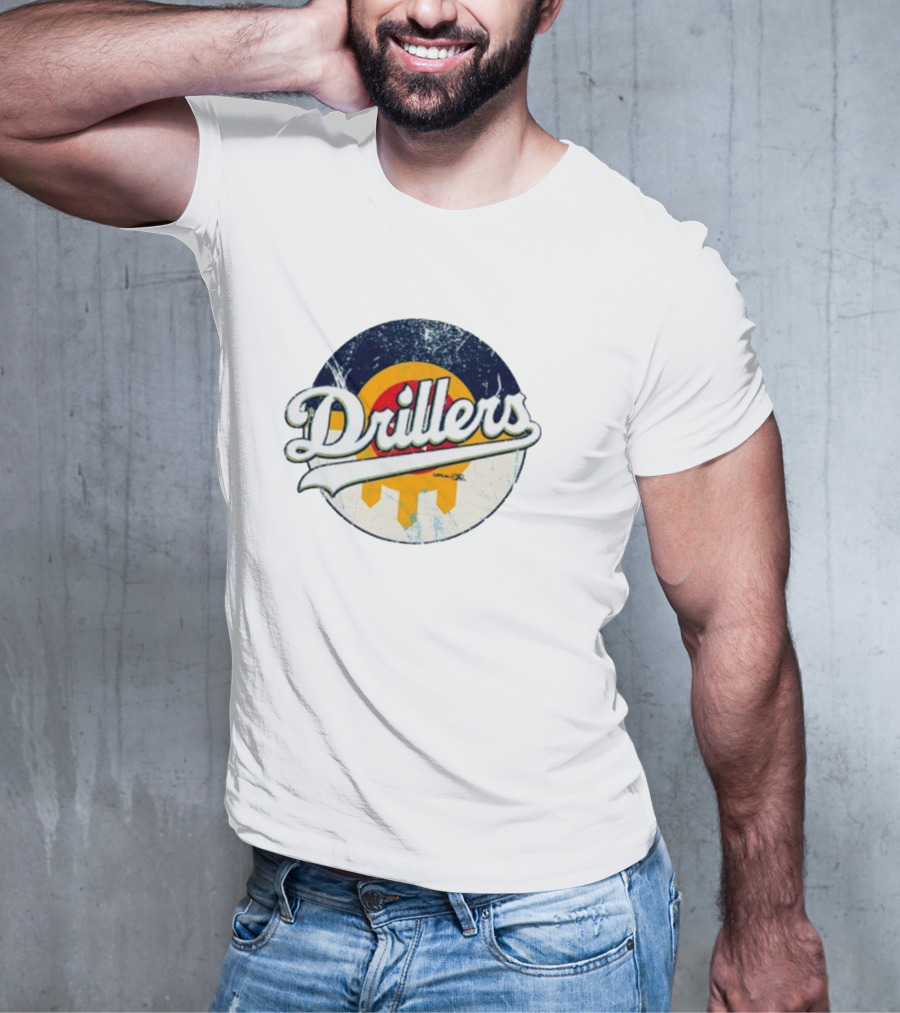 Drillers Retro Circle Logo T-Shirt