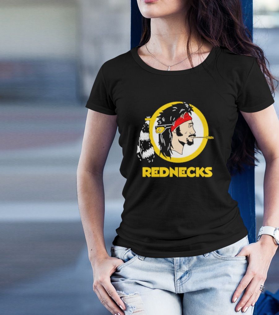 Rednecks Parody Logo With Bandana And Corn Stalk T-Shirt
