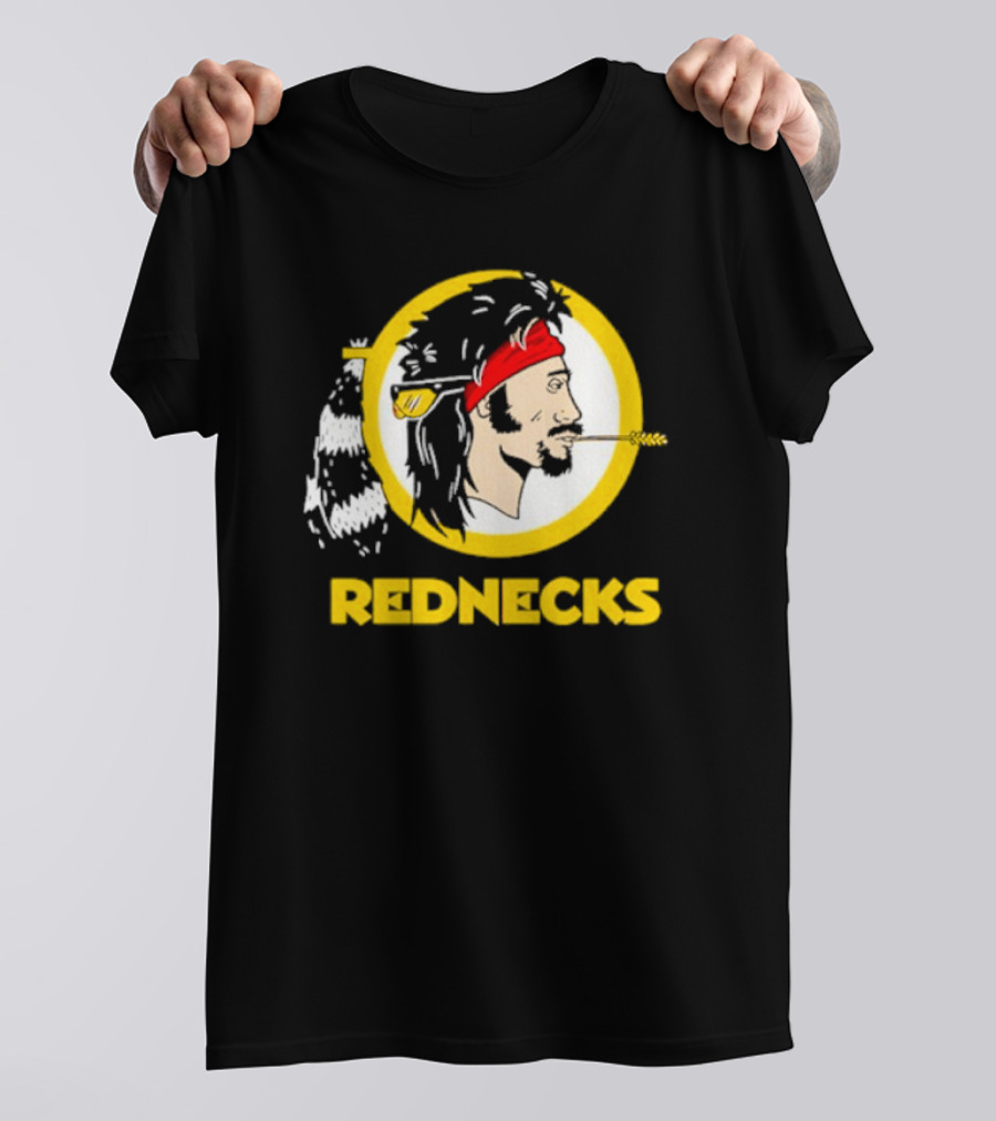 Rednecks Parody Logo With Bandana And Corn Stalk T-Shirt
