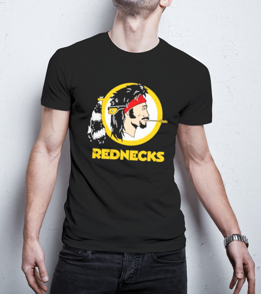 Rednecks Parody Logo With Bandana And Corn Stalk T-Shirt
