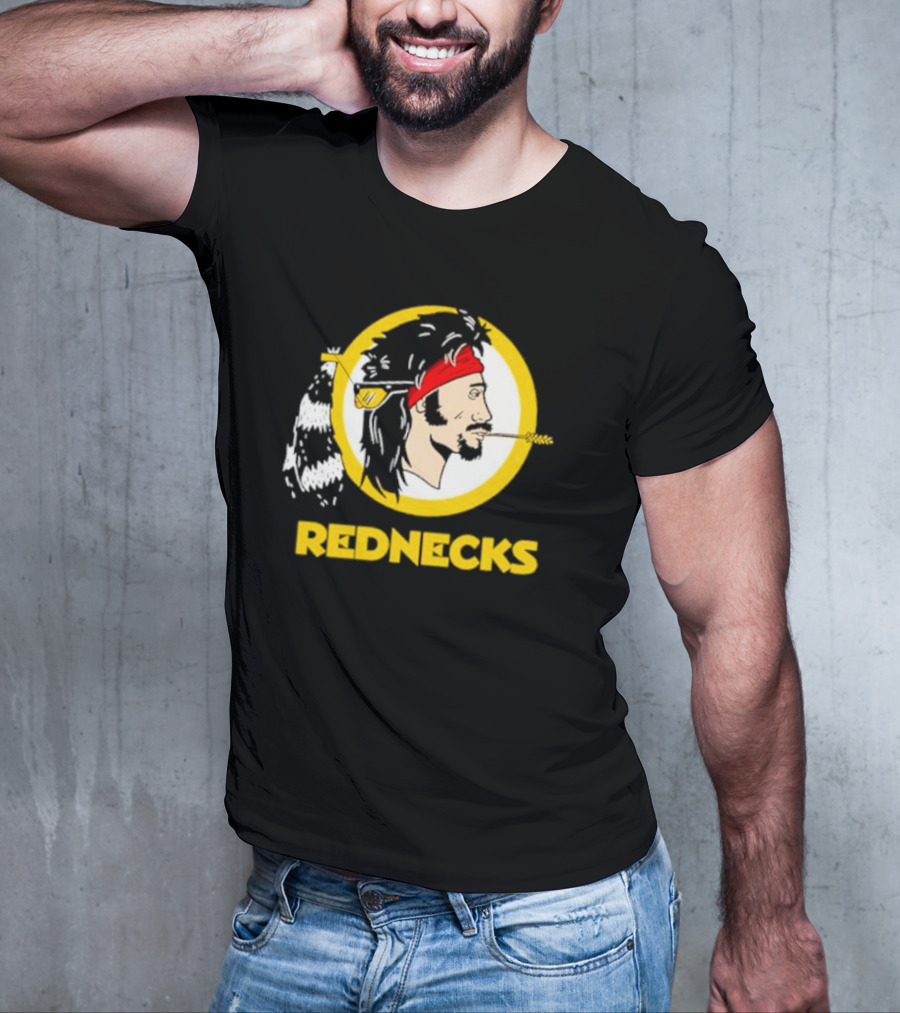 Rednecks Parody Logo With Bandana And Corn Stalk T-Shirt