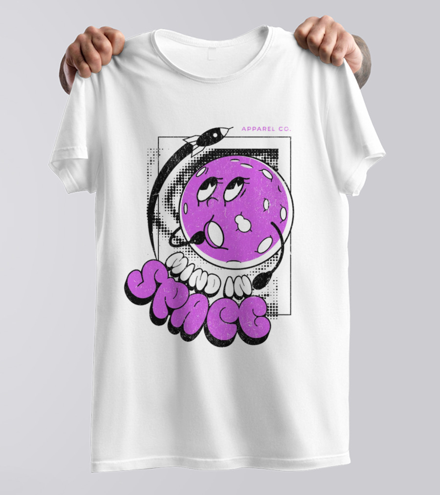 Mind In Space Apparel Co Cartoon Typographic Streetwear T-Shirt