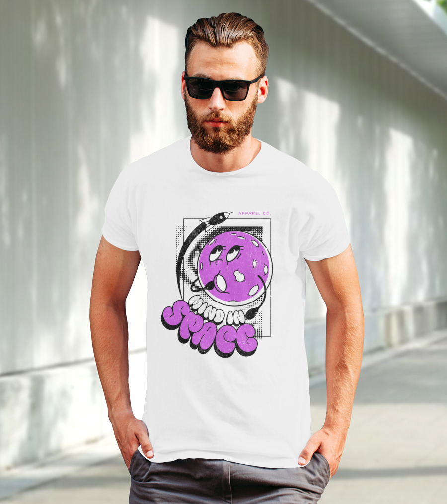 Mind In Space Apparel Co Cartoon Typographic Streetwear T-Shirt