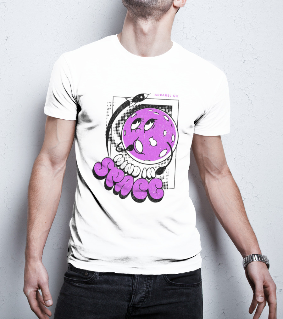 Mind In Space Apparel Co Cartoon Typographic Streetwear T-Shirt