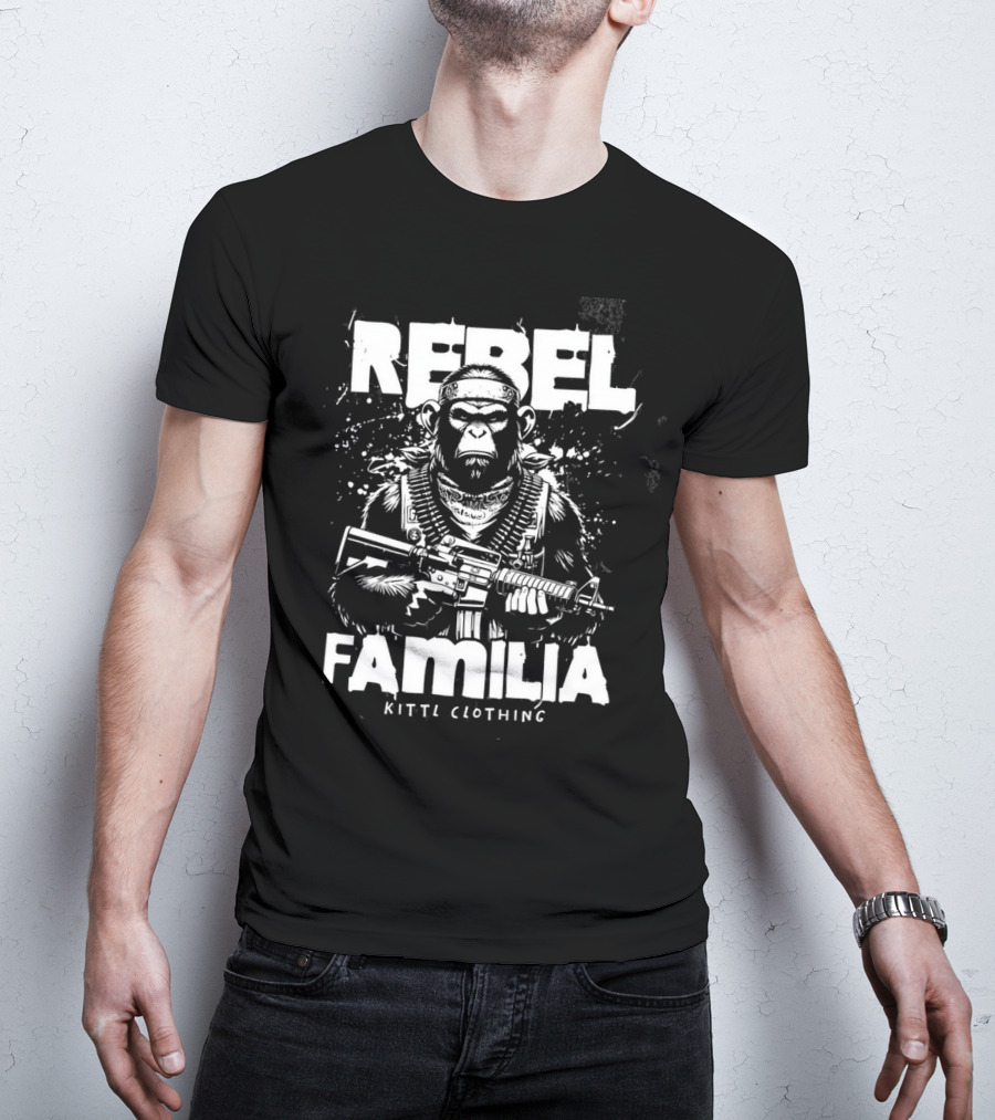 REBEL FAMILIA KITTEL CLOTHING Armed Ape T-Shirt