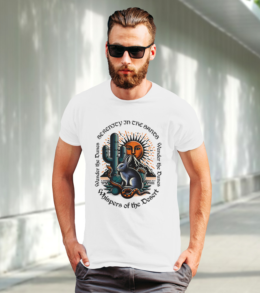 Serenity In The Sands Whispers Of The Desert Wander The Dunes T-Shirt