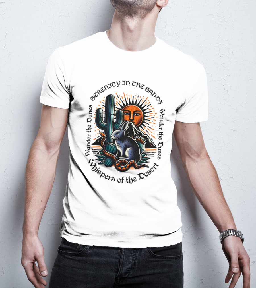 Serenity In The Sands Whispers Of The Desert Wander The Dunes T-Shirt