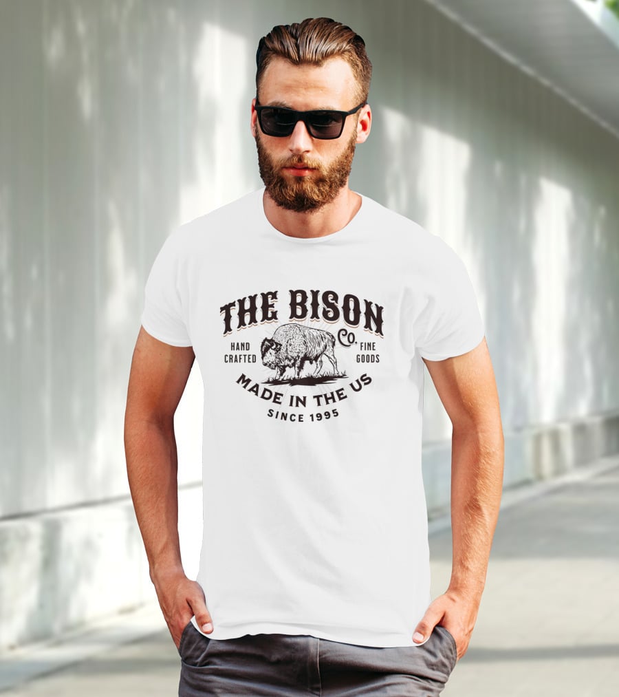 The Bison Co. Handcrafted Fine Goods Made In The US Since 1995 T-Shirt