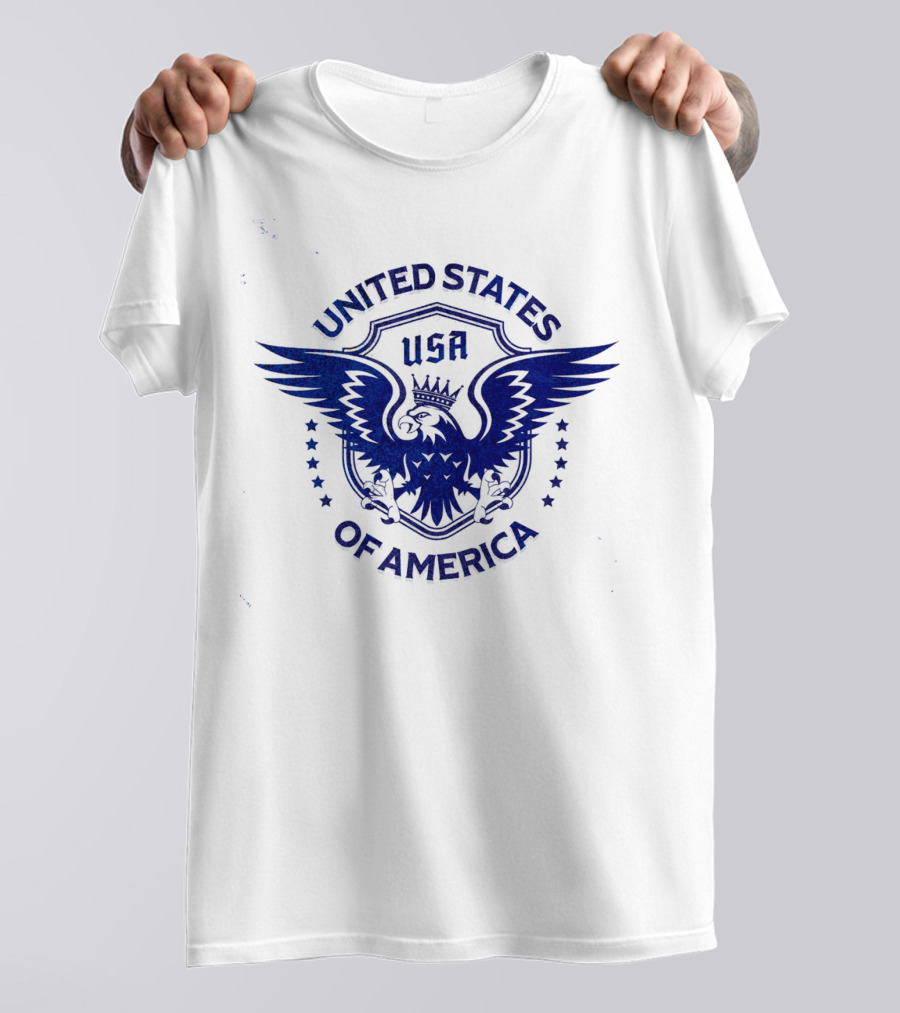USA United States Of America Crowned Eagle Emblem T-Shirt