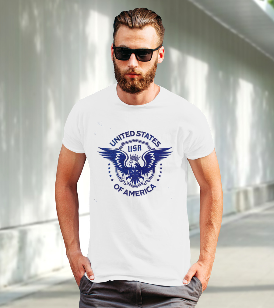 USA United States Of America Crowned Eagle Emblem T-Shirt