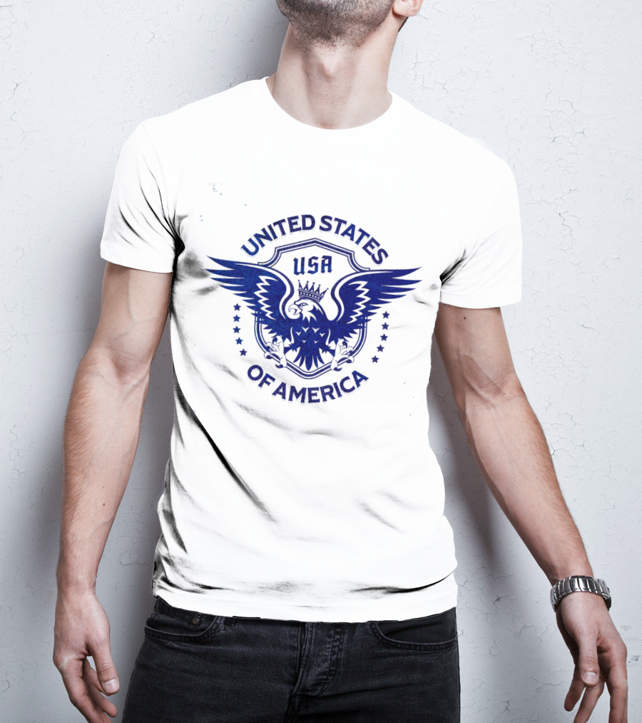 USA United States Of America Crowned Eagle Emblem T-Shirt