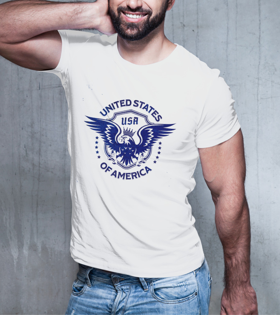 USA United States Of America Crowned Eagle Emblem T-Shirt
