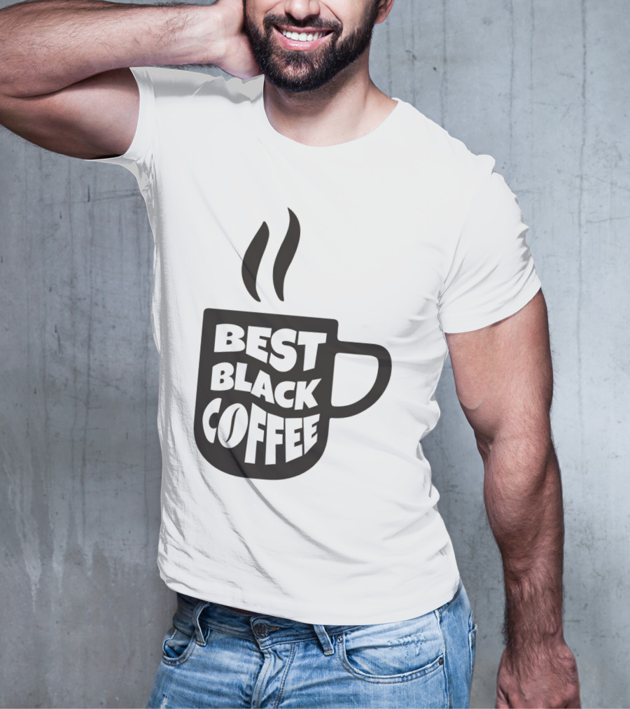 Best Black Coffee Cup With Steam T-Shirt