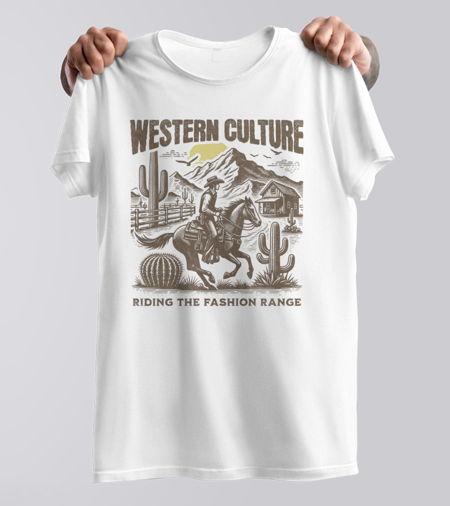 WESTERN CULTURE RIDING THE FASHION RANGE T-Shirt