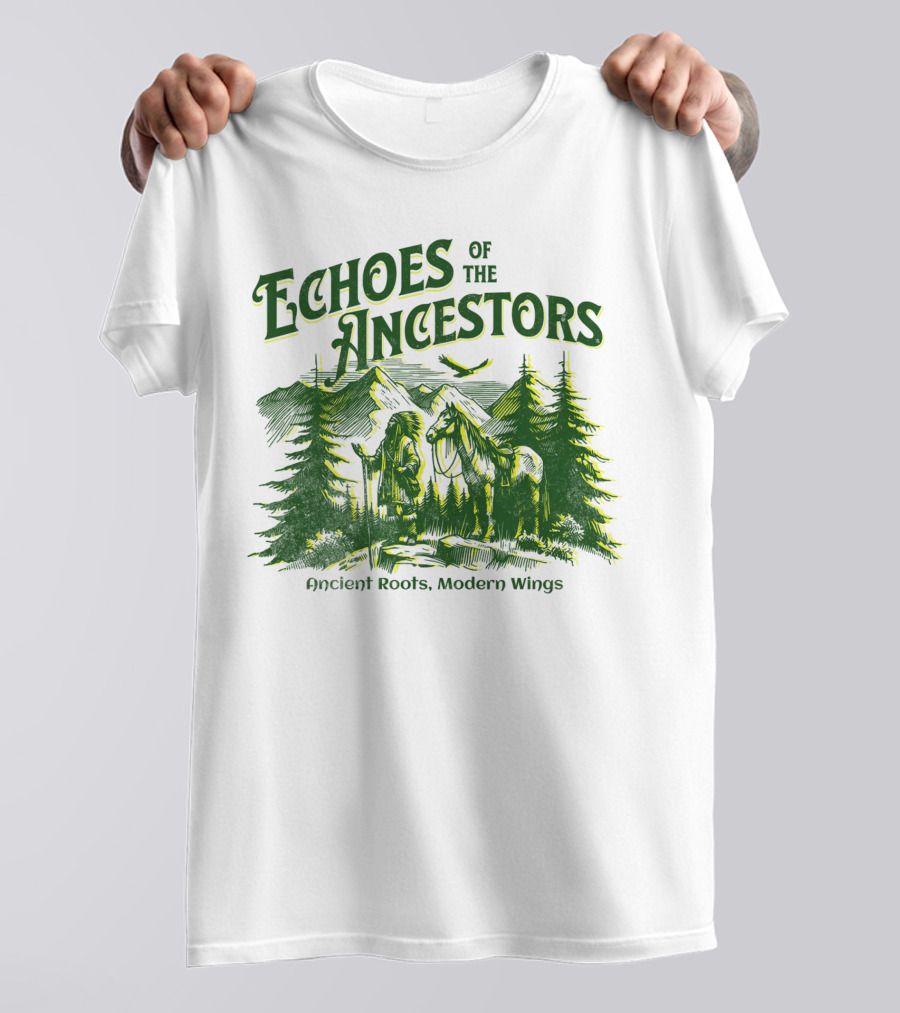 Echoes Of The Ancestors Ancient Roots Modern Wings T-Shirt