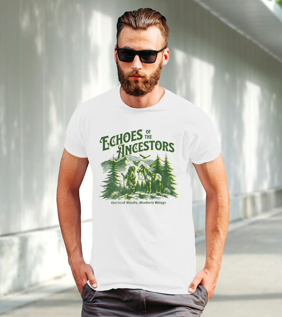 Echoes Of The Ancestors Ancient Roots Modern Wings T-Shirt