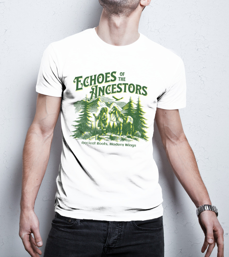 Echoes Of The Ancestors Ancient Roots Modern Wings T-Shirt