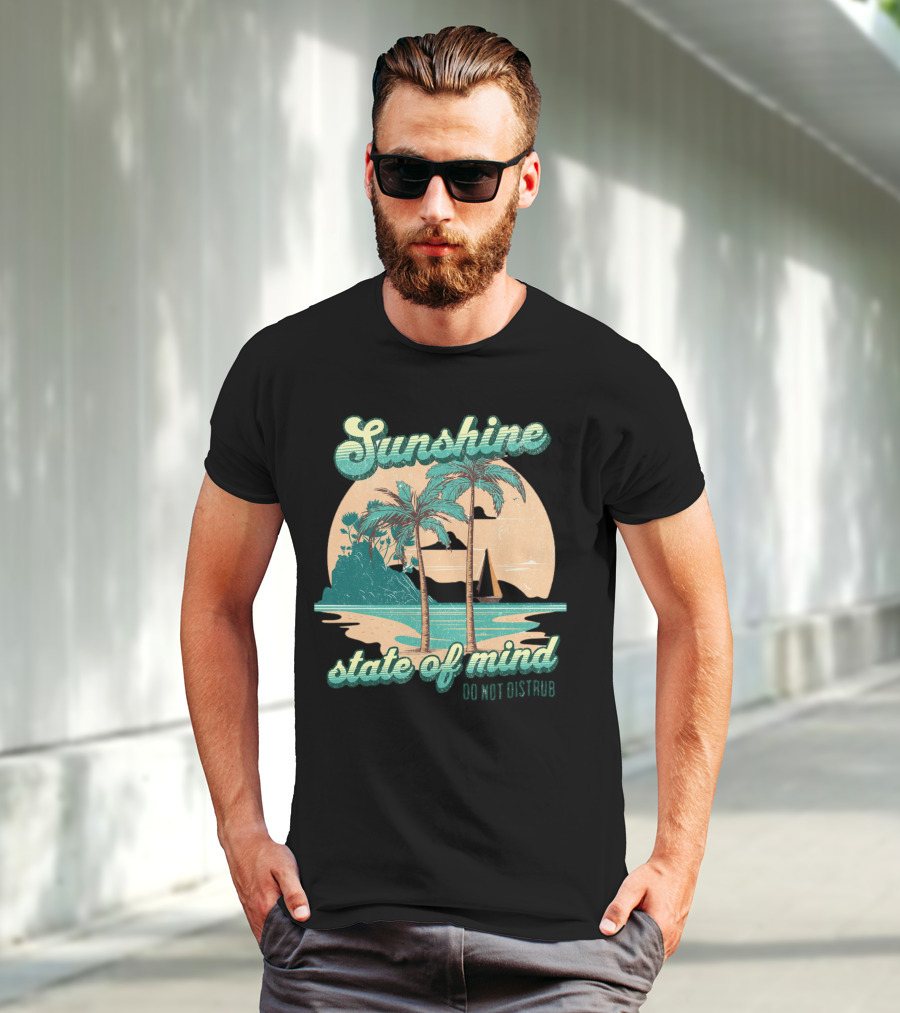 Sunshine State Of Mind Do Not Disturb Vintage Beach T-Shirt