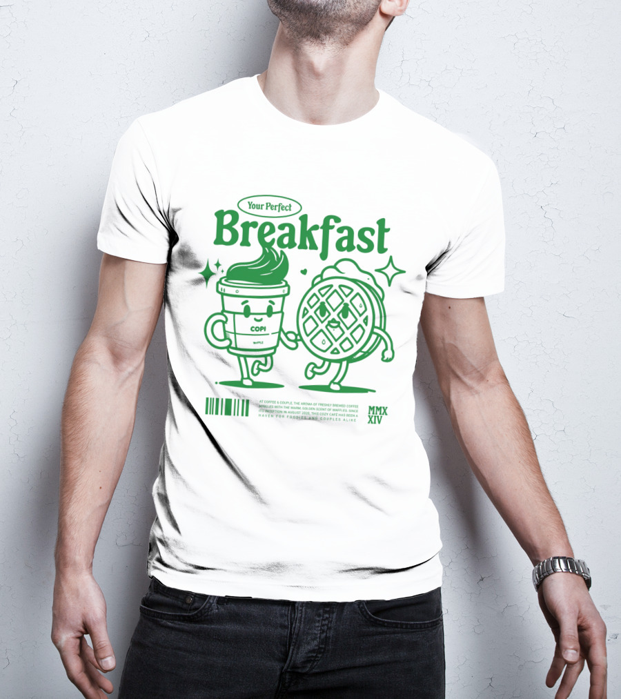 Your Perfect Breakfast Coffee And Waffle Friendship MMXIV T-Shirt