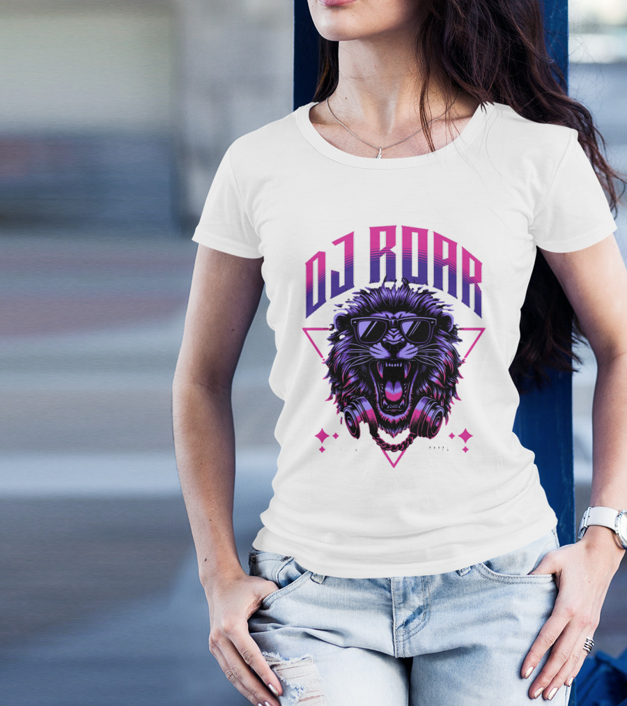 DJ Roar Lion Head HTTL Apparal T-Shirt