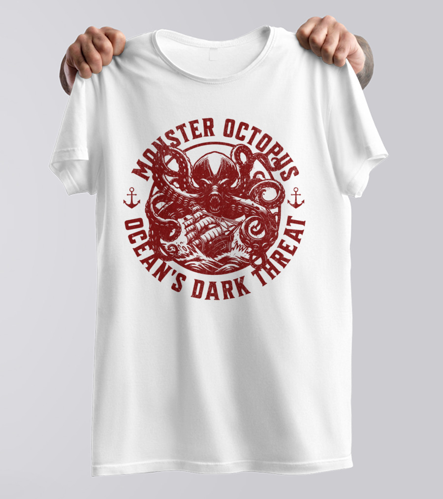 Monster Octopus Ocean's Dark Threat T-Shirt