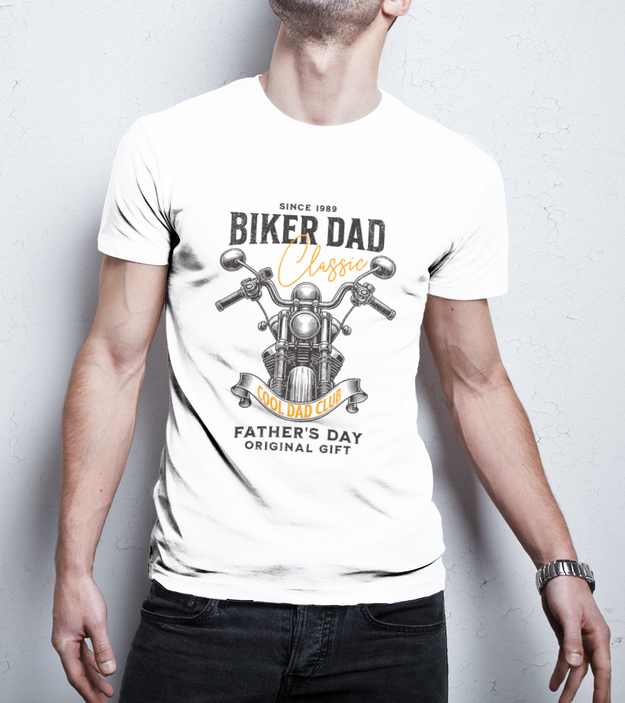 SINCE 1989 BIKER DAD CLASSIC COOL DAD CLUB FATHER'S DAY SPECIAL EDITION T-Shirt