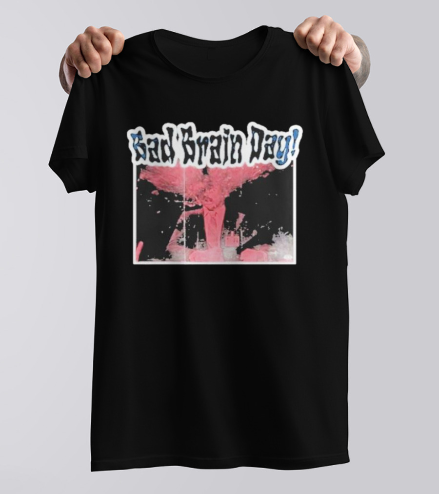 Sad Brain Day Trippy Pink Explosion Visual T-Shirt