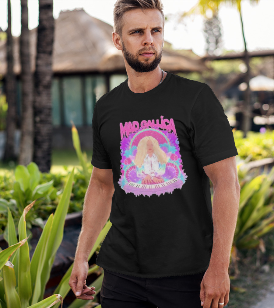 MAD GALLICA PINK RETRO PSYCHEDELIC KEYBOARD T-Shirt
