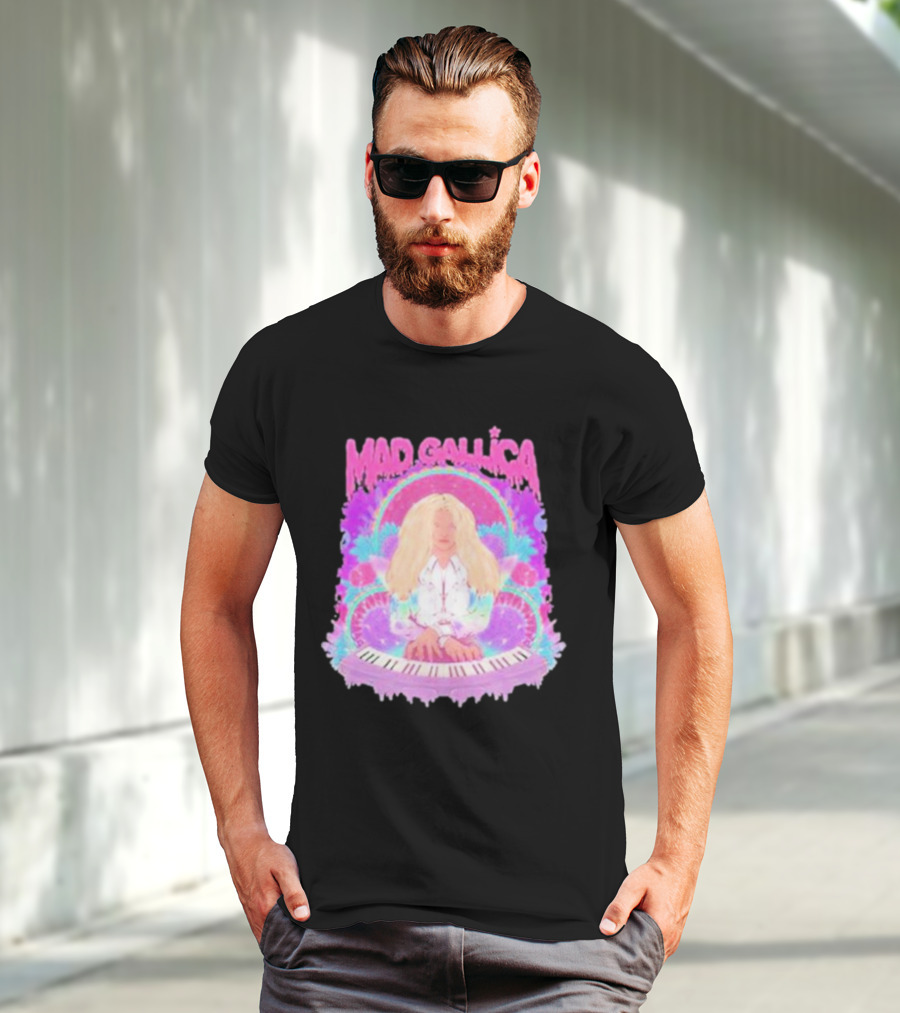 MAD GALLICA PINK RETRO PSYCHEDELIC KEYBOARD T-Shirt