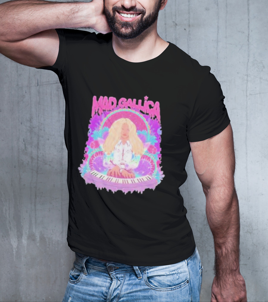 MAD GALLICA PINK RETRO PSYCHEDELIC KEYBOARD T-Shirt