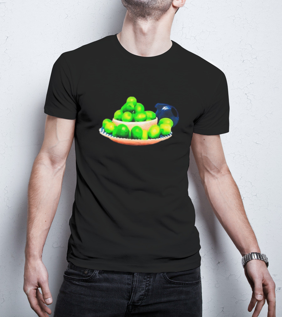 I Love Limes Platter With Blue Jug T-Shirt
