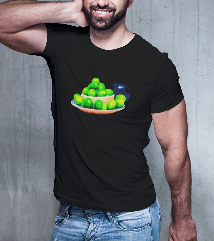 I Love Limes Platter With Blue Jug T-Shirt