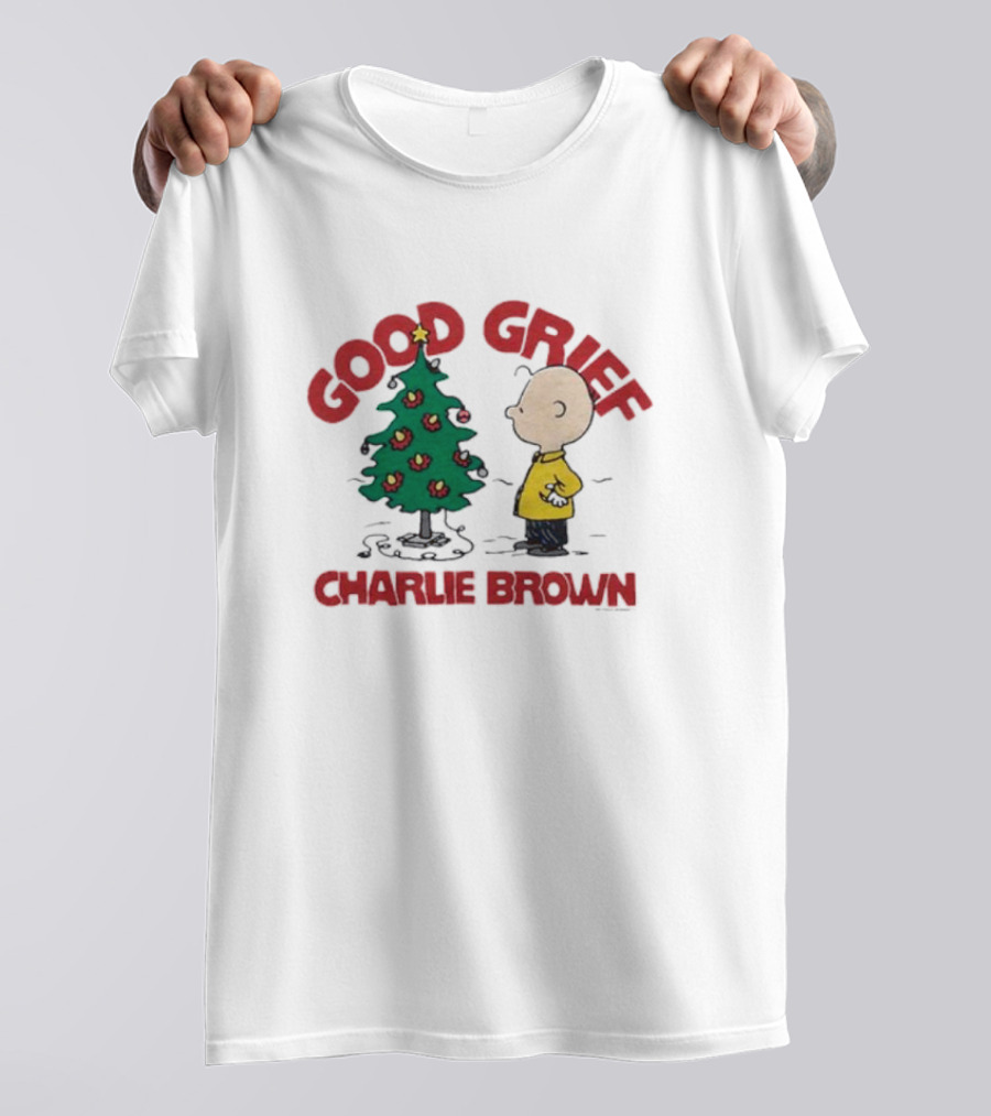 Good Grief Charlie Brown Christmas Tree Scene T-Shirt