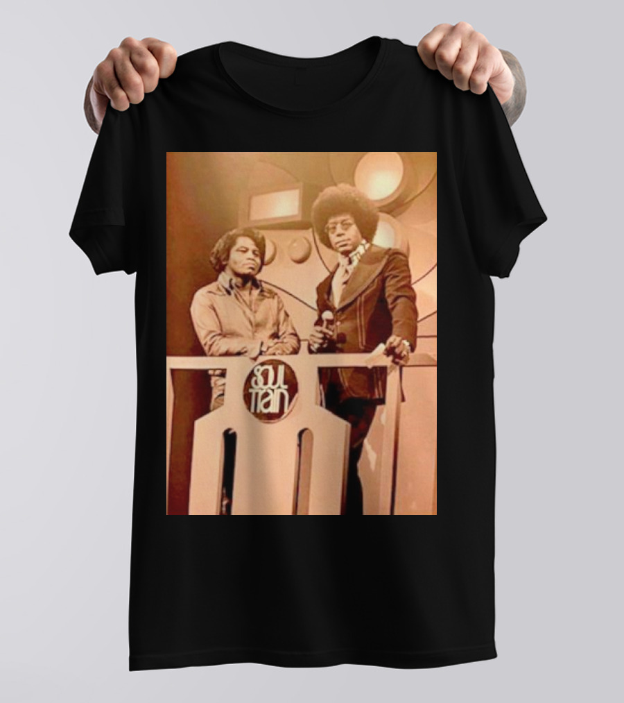 James Brown And Don Cornelius Soul Train Iconic Music Legends T-Shirt