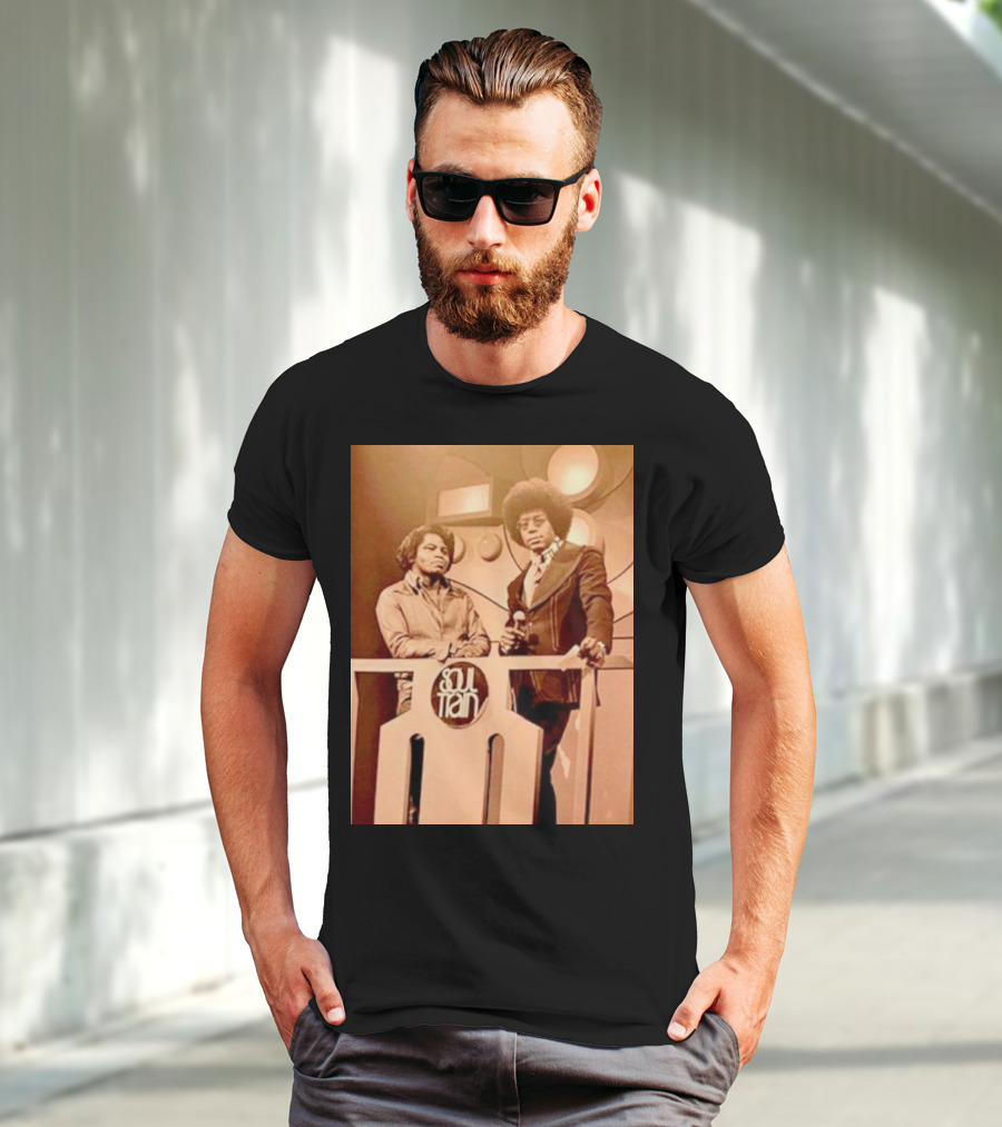 James Brown And Don Cornelius Soul Train Iconic Music Legends T-Shirt