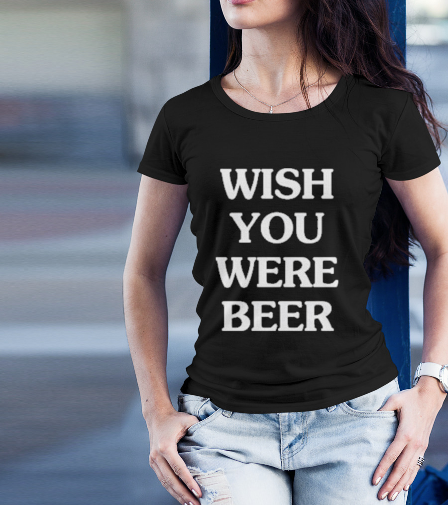 Kansas City Wish You Were Beer Text T-Shirt
