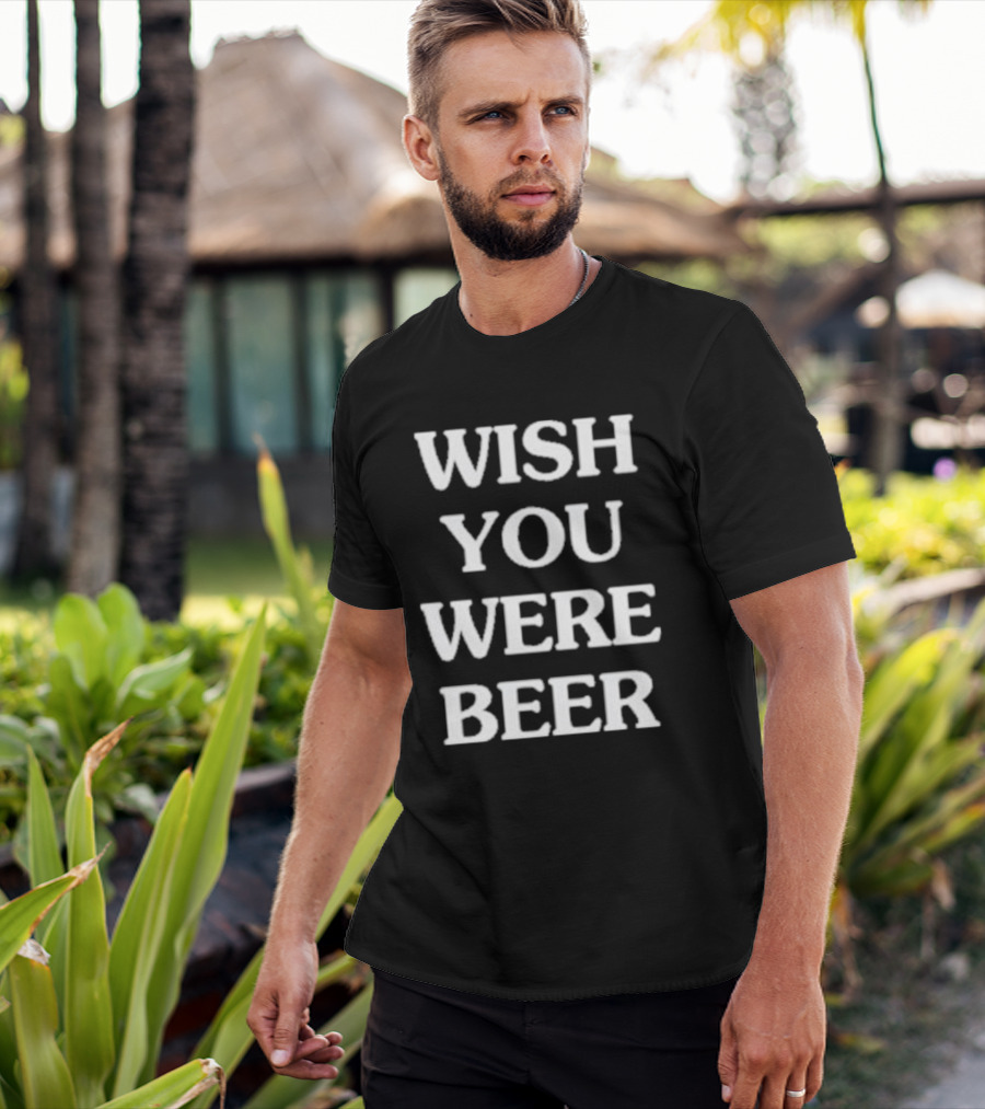 Kansas City Wish You Were Beer Text T-Shirt