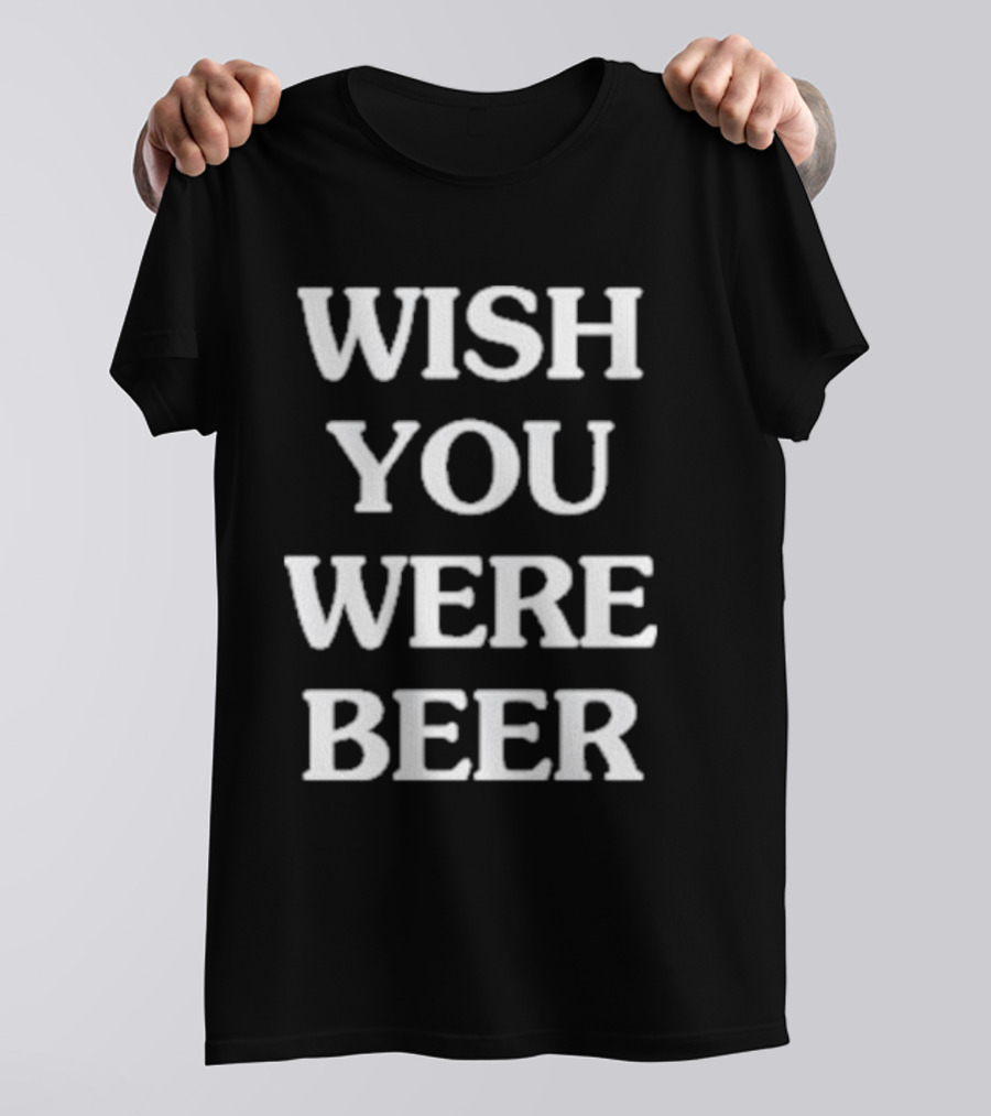 Kansas City Wish You Were Beer Text T-Shirt